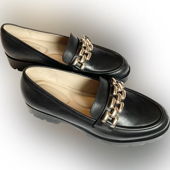 ANTONIO MELANI Shoes - ANTONIO MELANI Women’s Black Brooklyn Leather Bit Buckle Lug Platform
Loafers9.5